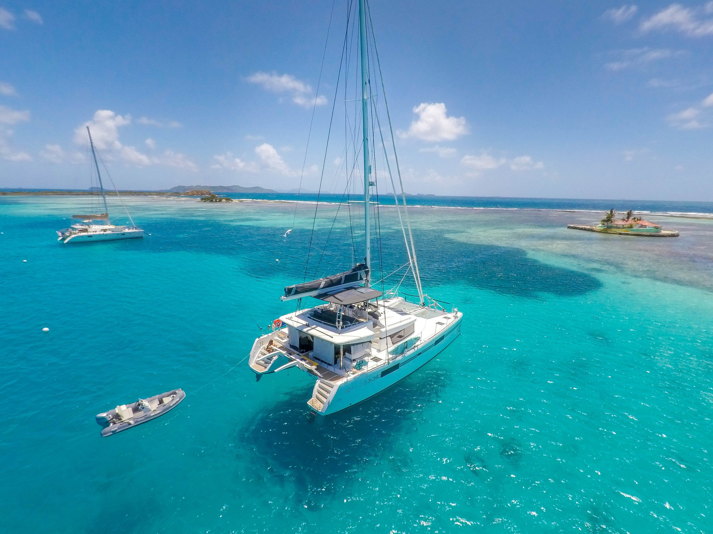Photo of: Oui Cherie a 2018 Lagoon 52 available for crewed yacht charter in the British Virgin Islands