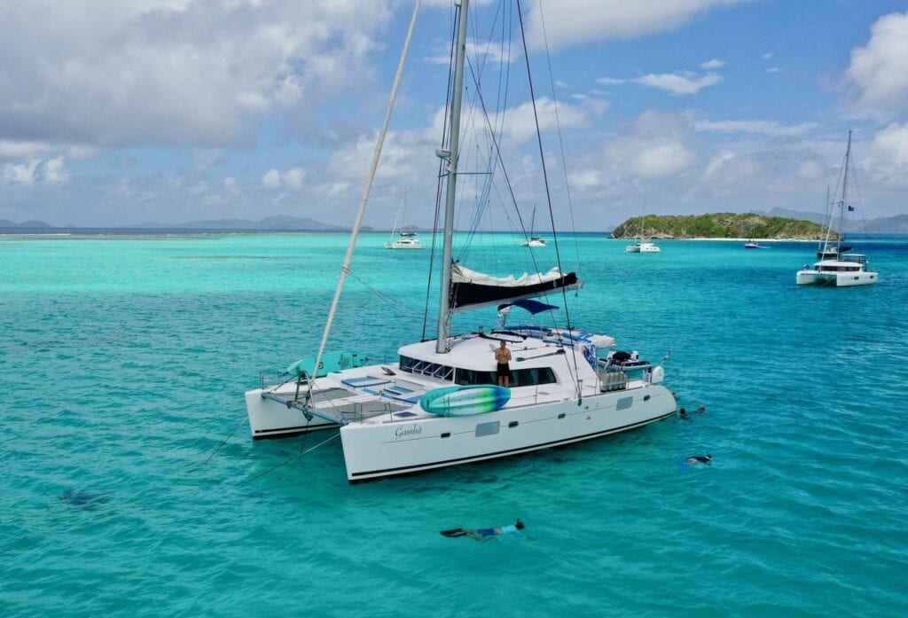 Gambit, a 8 passenger Lagoon 500 available for all inclusive yacht charter in the BVI'S.