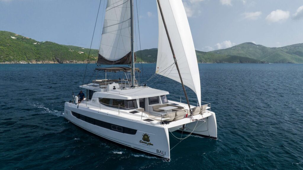 Deborah Anne a Bali 4.9 underway in Drake Channel between US AND British Virgin Islands